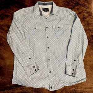 Cody James Geometric Pearl Snap Button Down - Size L